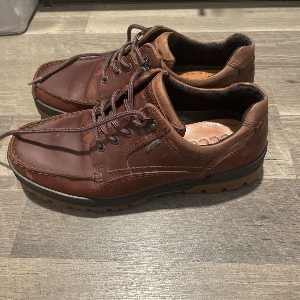 ECCO Men's Track II Low Gore-Tex Waterproof Leather Oxfords Shoes Size 42 US 9 - Picture 5 of 9